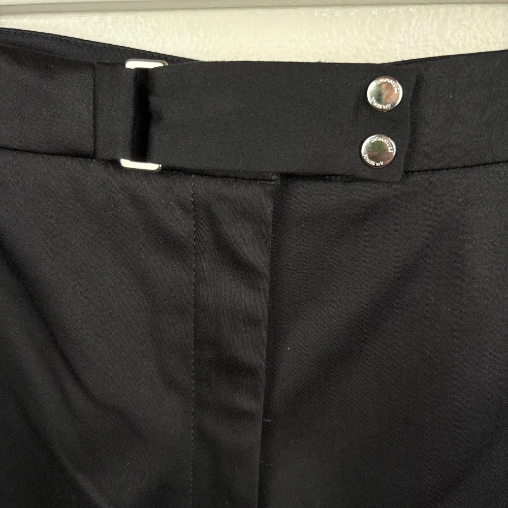 Jones New York Signature Pants Size 12 Black‎ Cotton Stretch Straight Leg Career - Picture 11 of 12
